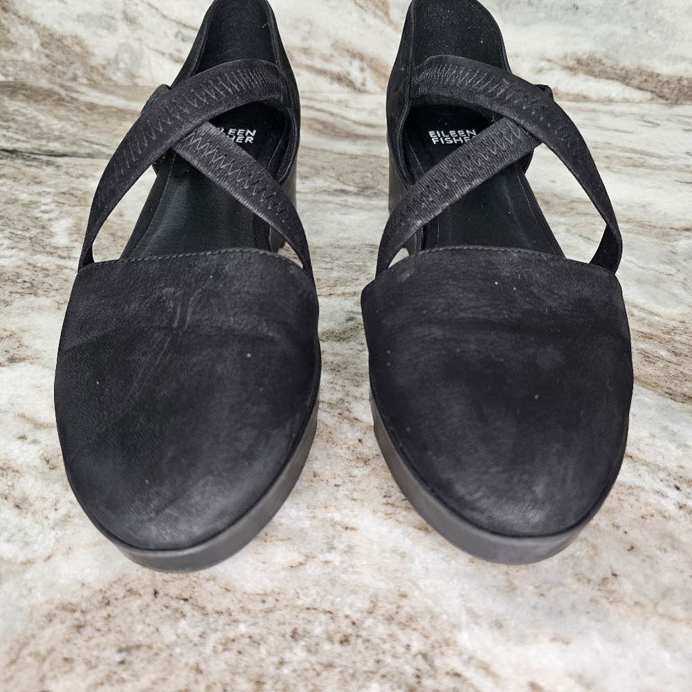 Cooper Tumbled Nubuck Wedge Size 7.5 - Picture 4 of 12